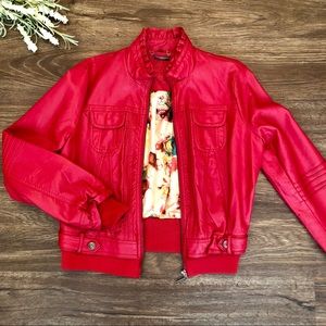 Jou Jou Faux Leather Jacket